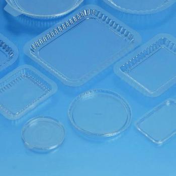 Couvercle transparent circulaire en plastique PET pour barquette aluminium A 133 LAC.ORO Ø85 mm - TPA 131