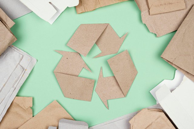 Recyclable materials composing the recyclable material symbol.