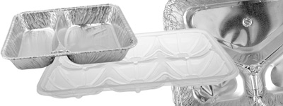 Fedinsa-Behälter mit unterteilter Form.