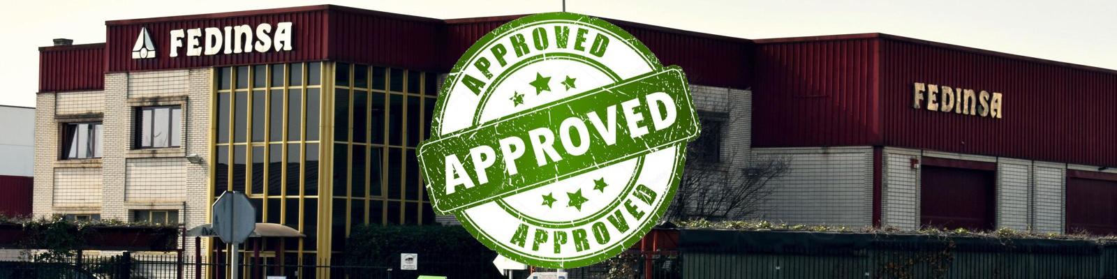 Certificado de Aprobación BRC Packaging - Fedinsa