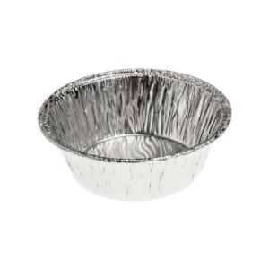 Aluminium foil rounded container Ø73x24 mm. - A 64 (oblique view)