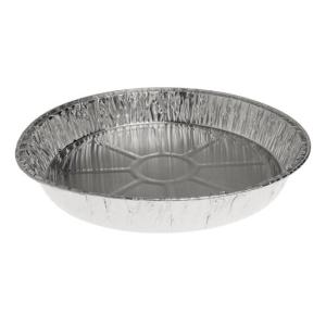 Envase circular de aluminio con borde rizado Ø288x40 mm - A 2100 (vista oblicua)