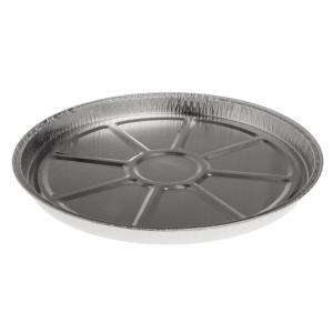 Barquette ronde en aluminium bord recourbé Ø220x13 mm - A 500 (vue oblique)