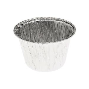 Embalagem circular de alumínio com borda ondulada Ø80x46mm - A135 (vista oblíqua)