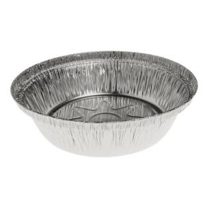 Aluminium foil rounded container Ø186x40 mm - B 775 (oblique view)