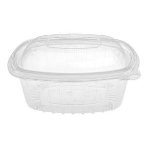 Rechteckiger transparenter OPS-Kunststoffschale 750 ml. - G 750 B - 170x140x58 mm (schräge Ansicht)