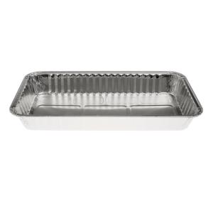 Aluminium foil rectangular container 248x130x31 mm - D 735 (oblique view)