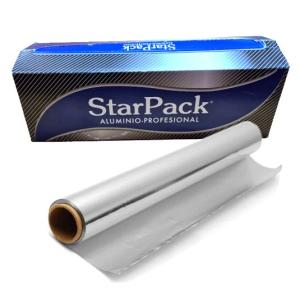 Rollo de papel aluminio alimentario 29 cm × 2,2 kg - E.29X2,2PRO2 (vista pack + rollo)
