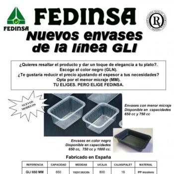 Fedinsa: nuevos envases para termosellar en color negro Fedinsa: nuevos envases negros