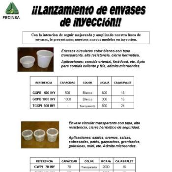 Fedinsa: Lanzamiento de envases de inyeción Fedinsa: Lanzamiento de envases de inyeción