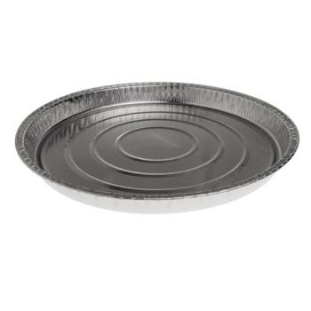 Envase circular de aluminio con borde rizado Ø277x23 mm - A 1230 (vista oblicua)