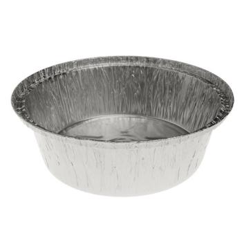 Aluminium foil rounded container Ø205x57 mm - B 1420 (oblique view)