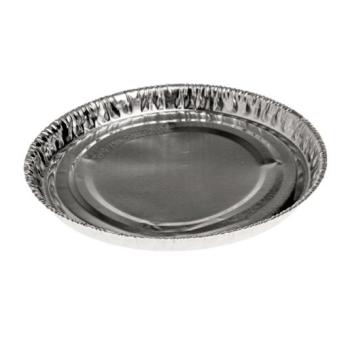 Envase de aluminio circular con borde rizado Ø81x7 mm - ref: C 42 (vista oblicua) Envase de aluminio circular con borde rizado Ø81x7 mm - C 42 (vista oblicua)