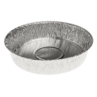 Envase circular de aluminio con borde rizado Ø150x31 mm - A 444 (vista oblicua)