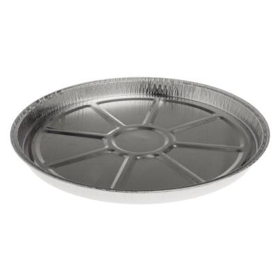 Envase circular de aluminio con borde rizado Ø220x13 mm - A 500 (vista oblicua)