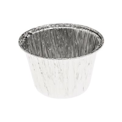 Embalagem circular de alumínio com borda ondulada Ø80x46mm - A135 (vista oblíqua)