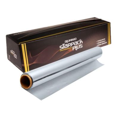 Food-grade aluminum foil roll STARPACK PLUS 40cmx270 m. - E.40X270PLUS1 (pack + roll view)