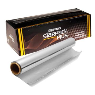 Rollo de papel de aluminio alimentario STARPACK PLUS 29cmx270 m. - E.29X270PLUS1 (vista pack + rollo)