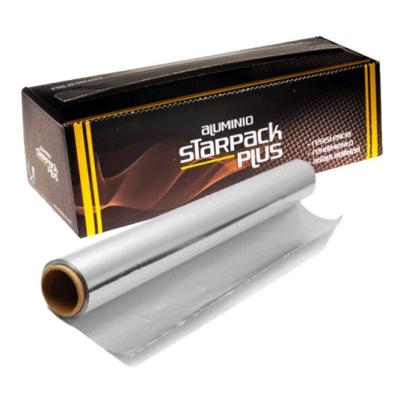 Rollo de papel de aluminio alimentario STARPACK PLUS 29cmx300 m. - E.29X300PLUS1 (vista pack + rollo)