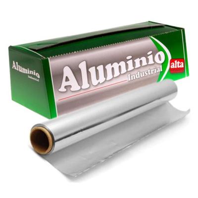 Rollo de papel aluminio alimentario 40 cm × 300 m - E.40X300BL1-6 (vista pack + rollo)
