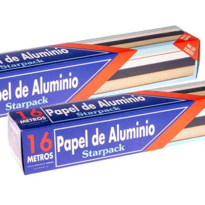 Rolo de papel de alumínio alimentar Starpack 29 cm x 16 m – STAR1 16 (vista oblíqua)