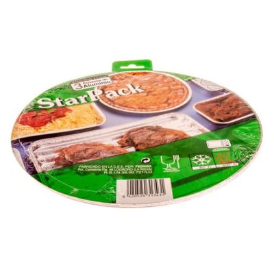 Runde Aluminiumschale mit Bördelrand Ø250x14 mm - D 3 A 570 R (Schrägansicht)