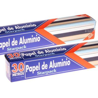 Starpack lebensmittelechte Aluminiumfolienrolle 29  cm x 30 m - STAR1 30 (Schrägansicht)