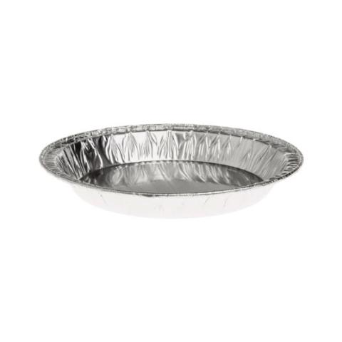 Embalagem circular de alumínio com borda ondulada Ø113x12.5 mm - A 106 (vista elevada)
