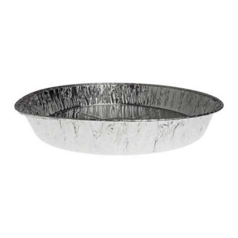 Envase circular de aluminio con borde rizado Ø288x40 mm - A 2100 (vista lateral)