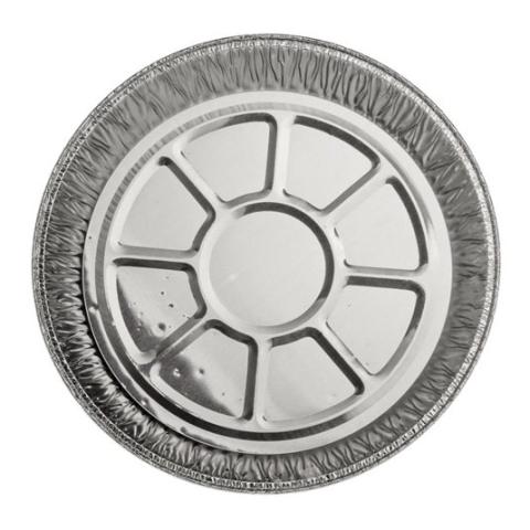 Embalagem circular de alumínio com borda ondulada Ø190x22 mm - A 490 (vista da planta)