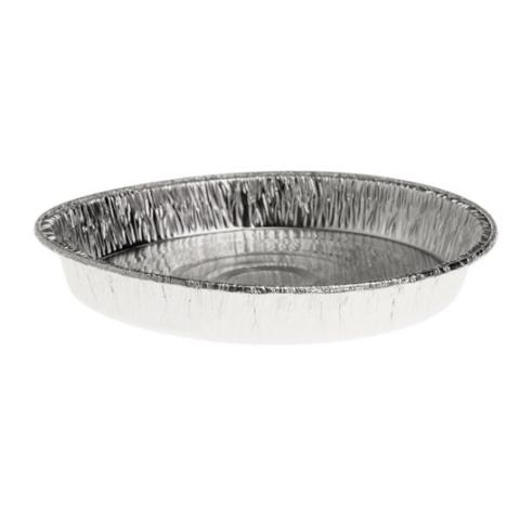 Envase circular de aluminio con borde rizado Ø135x17 mm - A 203 (vista alzado)