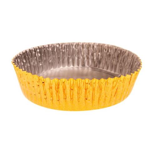 Envase de aluminio circular con borde rizado Ø90x20 mm - C 115 (vista lateral)