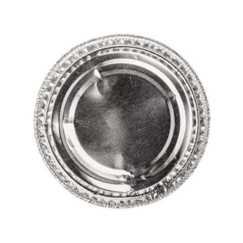 Envase de aluminio circular con borde rizado Ø81x7 mm - C 42 (vista planta)