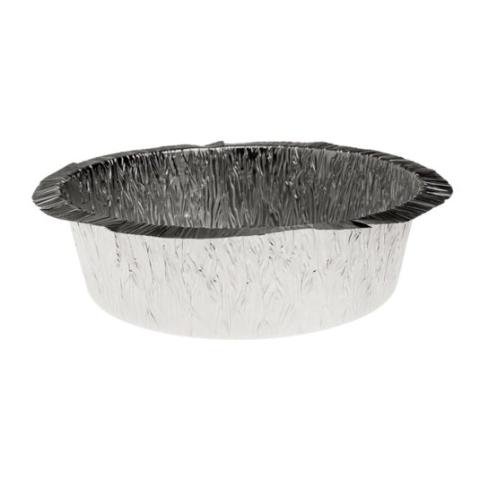  Embalagem circular de alumínio com borda ondulada Ø175x44 mm - C 650 (vista elevada)