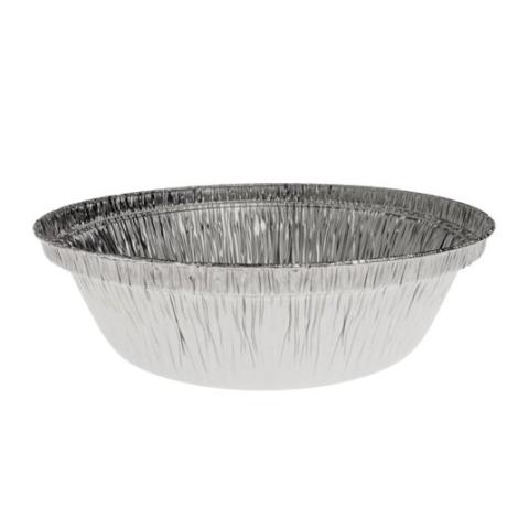 Embalagem circular de alumínio com borda ondulada Ø186x40 mm - B 775 (vista elevada)
