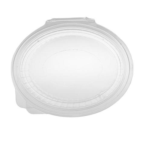 Embalagem de plástico OPS transparente oval 166x132x55 mm - G 500 (vista da planta)
