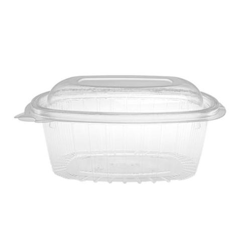 Envase transparente rectangular con tapa 500 ml. - G 500 B - 140x115x48 mm (vista lateral)