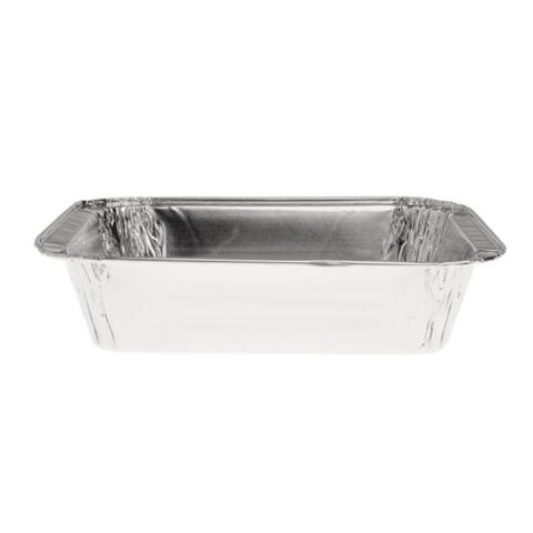 Rechteckiger alu-Schale mit rollrand 159x119x35 mm - D 395 MM (Vorderansicht)