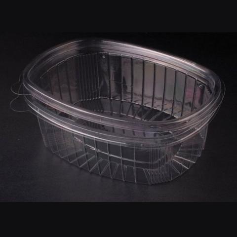 Embalagem de plástico PET transparente retangular 240x190x70 mm - GCT 2000 (vista oblíqua old)