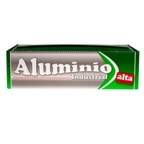 Rolo de papel de alumínio industrial resistente 29cmx200 m. - E.29X200BL1-6 (vista frontal)