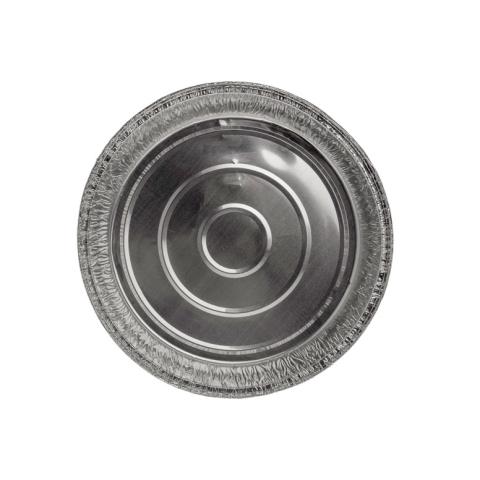 Envase de aluminio circular con borde rizado y canto alzado Ø220x40 mm - C 803-1450 L  (vista planta)