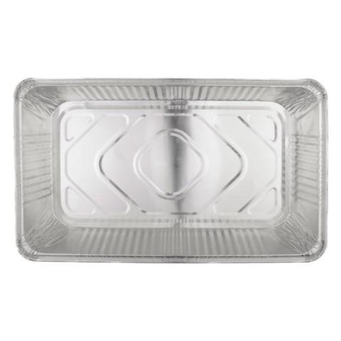 Rectangular aluminum foil tray with crimped edge 526x326x80 mm - D 11450 (plan view)