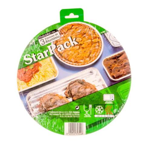 Envase de aluminio circular con borde rizado Ø247x23 mm - D 3 A 900 R (vista planta)