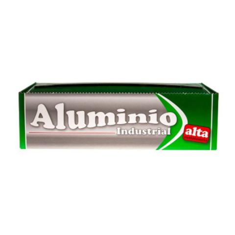 Lebensmittelechte Aluminiumfolienrolle 29 cm × 250 m – E.29X250BL2-6 (Frontpack Ansicht)