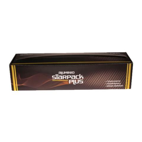Rollo de papel de aluminio alimentario STARPACK PLUS 40cmx270 m. - E.40X270PLUS2 (vista pack frontal)