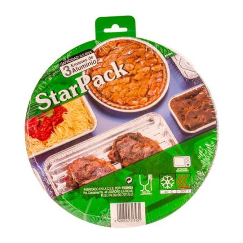 Round aluminum foil container with crimped edge Ø250x14 mm - D 3 A 570 R (plan view)