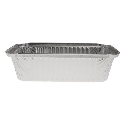 Rechteckige Aluminiumschale mit Bördelrand und erhöhtem Rand 222x118x54 mm - R 14–901 L (Höhenansicht)