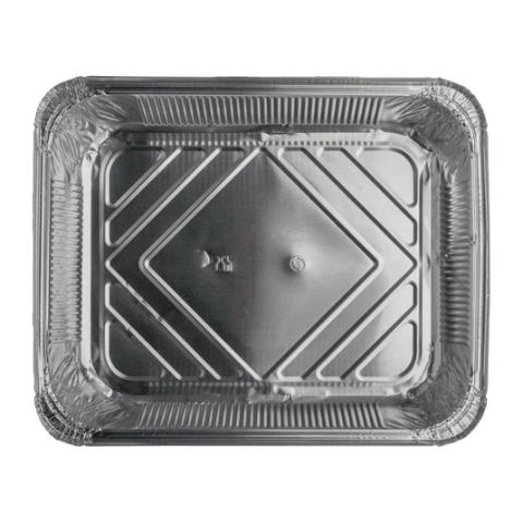 Rechteckige Aluminiumschale mit Bördelrand und erhöhtem Rand 318x258x50 mm - R 31–3240 L (Draufsicht)