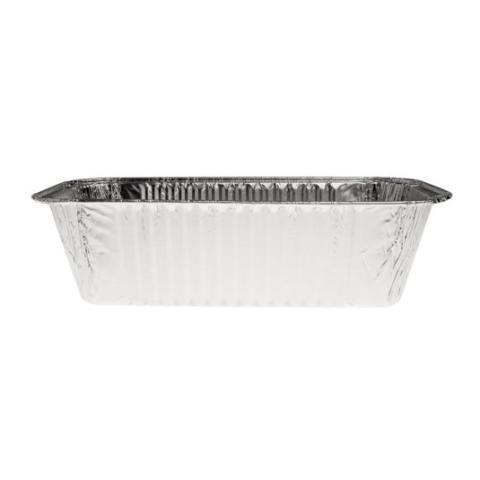 Rechteckige Aluminiumschale mit Bördelrand 202x92x56 mm - D 2 D 690 R (Höhenansicht)