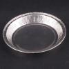 Embalagem circular de alumínio com borda ondulada Ø113x12.5 mm - A106 - fundo preto